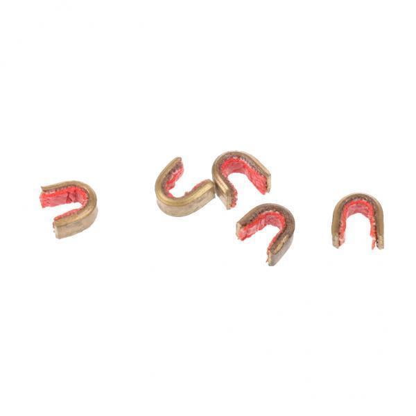 koolsoo 2x 5 Packs Strings Buckle Clips Nock Sets Brass Nocking Point Bow String Protect