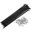 thumbnail image 1 of Unique Bargains 40 radios 14G J Bend de 168 mm x 2 mm con cabecillas para bicicleta de acero negro Unique Bargains radios y accesorios para bicicletas, 1 of 1