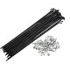 thumbnail image 1 of Unique Bargains 40 radios 14G J Bend de 168 mm x 2 mm con cabecillas para bicicleta de acero negro Unique Bargains radios y accesorios para bicicletas, 1 of 1
