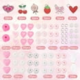 thumbnail image 2 of 1 Box 252Pcs Pink Acrylic Beads Kit Pink Red Heart Beads Love Charms Heart Charm Christmas Valentines Day Craft Beads for Jewelry Making Beading Kit Women Adults DIY Craft Gifts Supplies, 2 of 6