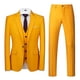 thumbnail image 2 of Traje de 3 piezas para hombre, elegante, sólido, con un botón, corte entallado, conjuntos de traje de fiesta, 2 of 4
