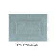 thumbnail image 4 of Better Trends 17" x 24" Premium Bathroom Rug Mat, 100% Cotton, Extra Soft Tufted Door Mat, Water Absorbent & Reversible Bath Mat (Blue) Lux Collection, 4 of 6
