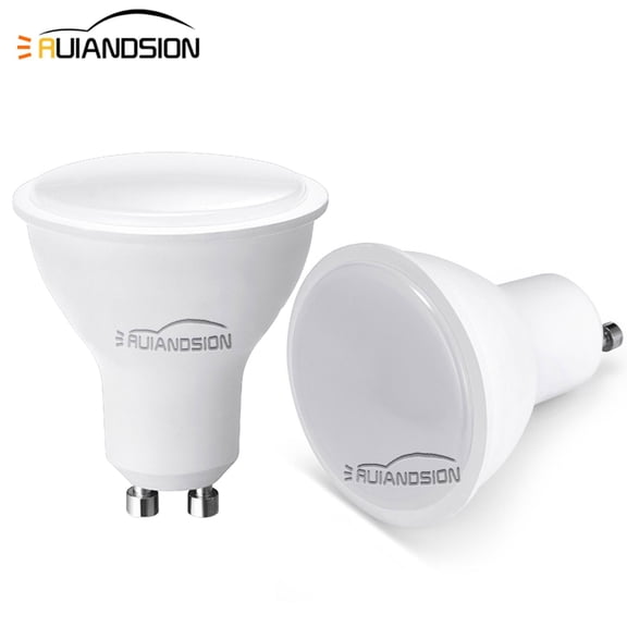 Ruiandsion GU10 LED Bulb, 5W(Equivalent 50W Halogen) 500LM Warm White 3000K for Track Lighting Accent Bulbs 110V,2-Pack
