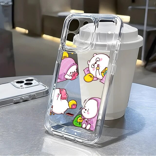 Coque Espace Minimaliste Créative Adaptée pour iPhone 15 14 13 11 12 Pro Max 7 8 Plus X TP Max XR Coque Transparente
