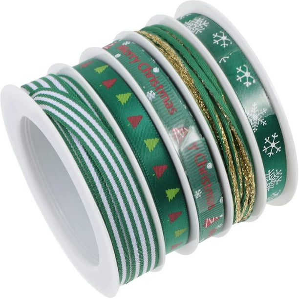 Wrapping Ribbon Roll Diy Christmas Gift Wrapping Ribbon 5 Rolls With