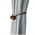 thumbnail image 2 of LAICAIW 2 Pack Attaches Magnétiques pour Rideaux, Attaches Décoratives pour Rideaux de Fenêtre (Café), 2 of 3