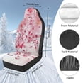 thumbnail image 7 of Uorisanigo Car Front Seat Cover Set High-Back Seat Cushion Set of 2, Stretchy Pink Cherry Blossom Bucket Seats Covers Breathable Car Interior Decor for Most Cars,Trucks,SUVs,Vans, 7 of 7