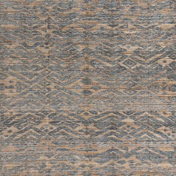 Ahgly Company Indoor Square Abstract Puce Purple Abstract Area Rugs, 7' Square