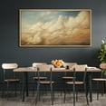 thumbnail image 2 of IDEA4WALL Extra Large Framed Canvas Print Wall Art Expansive Cloudscape Over Plains Classic Art Inspired Colorful Stripes Wall Decor Oversized Artwork Relax/Calm for Living Room - 60"x30", 2 of 5
