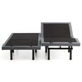 Lucid Premium Steel Adjustable Bed Base with Zero Clearance, King/Split