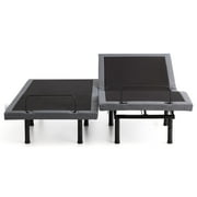 Lucid Premium Steel Adjustable Bed Base with Zero Clearance, King/Split King