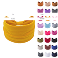 thumbnail image 2 of Liuchenyi Chemo Headwear for Women Wide Headbands for Women Non Slip Soft Elastic Hair Bands Yoga Running Sports Workout Gym Head Wraps, Knotted Cotton Cloth African Turbans Bandana A-White, 2 of 3