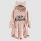 thumbnail image 2 of Abrigo de Piel Sintética Para Mujer Estampado Navideño Casual Botones de Felpa Manga Larga Abrigo de Felpa Con Capucha Top Odeerbi  ODB185764, 2 of 5