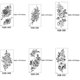 thumbnail image 1 of eechs Noir Rose Fleur Tatouages ​​Temporaires Femmes Corps Bras Jambes Pivoine Gomtrique Tatouage Autocollants Faux Tanche Croquis Tatoo, 1 of 5