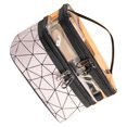 thumbnail image 4 of Bolsa de maquillaje de doble capa Sincero Estuche de almacenamiento vertical portátil Rosa, 4 of 10