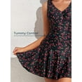 thumbnail image 4 of Summer Mae Women's Plus-Size Flower Printing Shaping Body One Piece Swim Dresses Swimsuit, 4 of 6