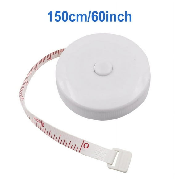 Cinta métrica retráctil suave para medir el cuerpo, telas, costura, sastrería, tejido, manualidades, pérdida de peso, 1 unidad