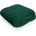 thumbnail image 5 of D.N.G. BEDDINGS Deluxe All Seasons Oversized Super King Size 800 Thread Count, Solid Teal Green Down Alternative 3 Piece Box Design Comforter Set 100% Egyptian Cotton, 5 of 6
