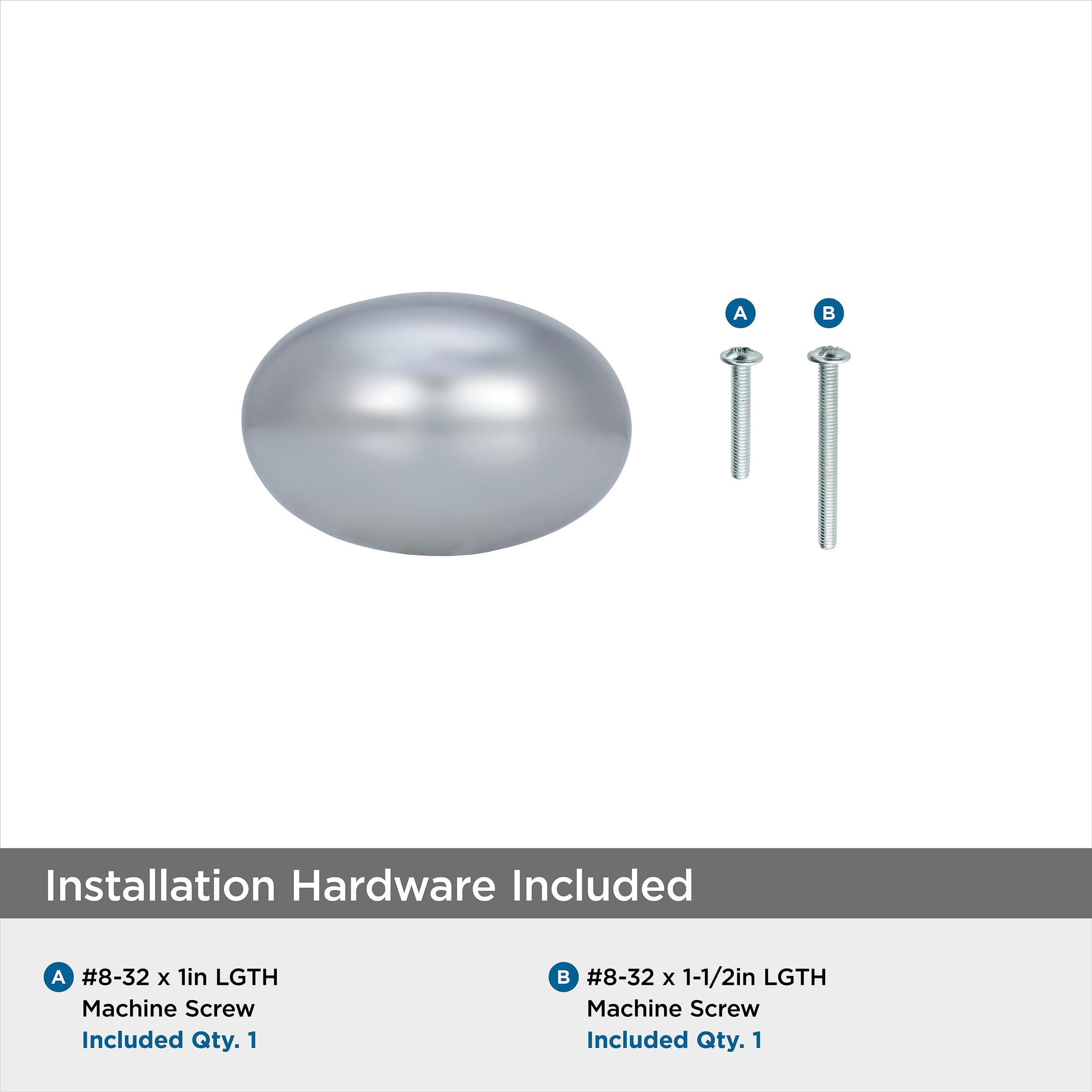 Amerock Vaile 1-3/8 inch (35mm) Length Polished Chrome Cabinet Knob, 25 Pack