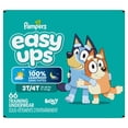 thumbnail image 1 of Pampers Easy Ups Girls & Boys Potty Training Pants, Size 5 (3T4T), Bluey Absorbent Training Underwear, Up to 100% Leakproof Day and Night, Hypoallergenic, 1 of 21