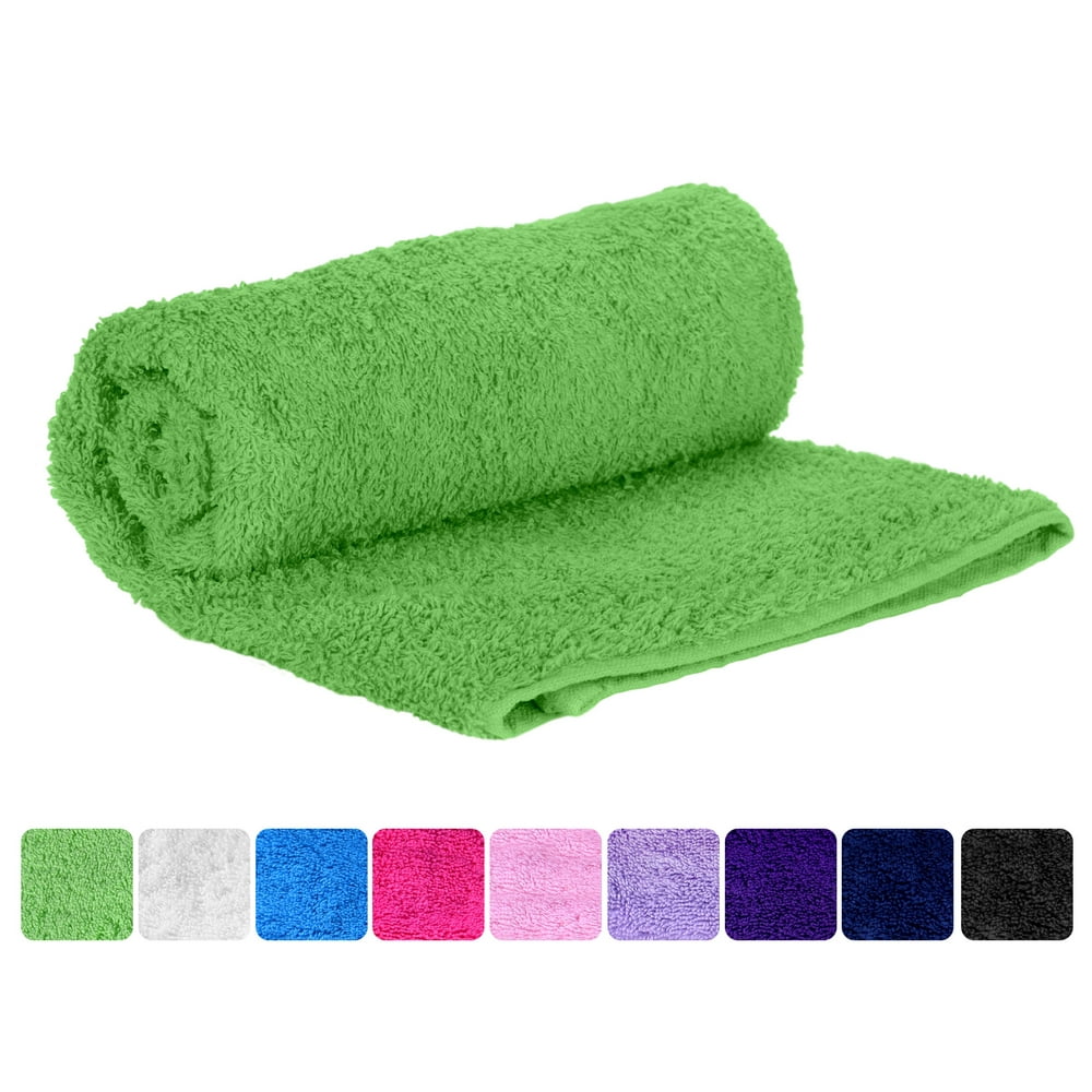 Premium 100 Natural Soft Cotton Hand Towel Set of 6 Lime Green