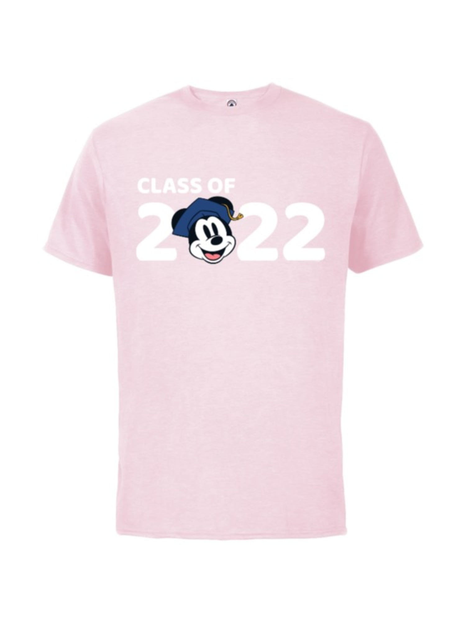 Disney Mickey Mouse Class Of 22 Short Sleeve Cotton T Shirt For Adults Customized Soft Pink Walmart Com