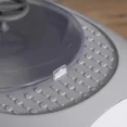 thumbnail image 6 of Cat Litter Box with Lid, Space-Capsule Design with Skylight, Removable Tray & Scoop, Anti-Litter Spill for Cats Under 9 lbs (Tile Blue/Gray), 6 of 7