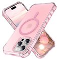 thumbnail image 1 of For iPhone 14 Pro Case Compatible with MagSafe Small Wavy Edge PC + TPU Phone Cover - Black, 1 of 5