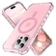 thumbnail image 1 of For iPhone 14 Pro Case Compatible with MagSafe Small Wavy Edge PC + TPU Phone Cover - Black, 1 of 5