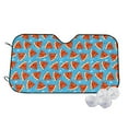 thumbnail image 2 of Picia Cartoon Watermelon Curved Windshield Sunshade Accordion Folding Style Auto Shade for Car Truck SUV Van Blocks UV Ray Sun Visor Protector -Medium, 2 of 7