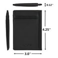 thumbnail image 7 of Walltes for women,genuine leather walltes,Slim Wallet Front Pocket Thin Wallet Minimalist Wallet Money Clip RFID Blocking, 7 of 7