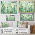 thumbnail image 4 of Designart "Green White peaceful Ferns III" Abstract Botanicals Wall Art Living Room, 4 of 5