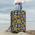 thumbnail image 7 of Susaid Colorful Sunflowers Print Elastic Washable Suitcase Cover with Hidden Zipper, Fits 18-32 Inch Luggage for Protection During Travel-Medium, 7 of 7