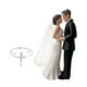 thumbnail image 2 of Figura de novio y novia con velo de malla blanca para tarta de boda. Traje negro, 2 of 9