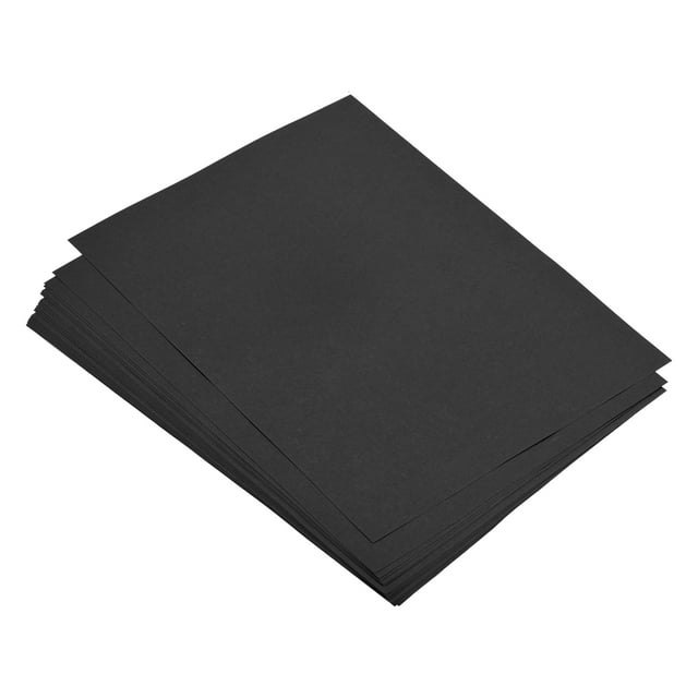 Uxcell Colored Copy Paper 8.3x5.8" 80gsm Black 25 Sheets