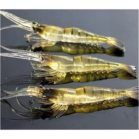 30 Pcs Soft Shrimp Bait Fishing Gear Simulation Fake Bait Grass Shrimp Lures Cost-Effective Convenient Soft Lures, Baits and Attractants 4cm a