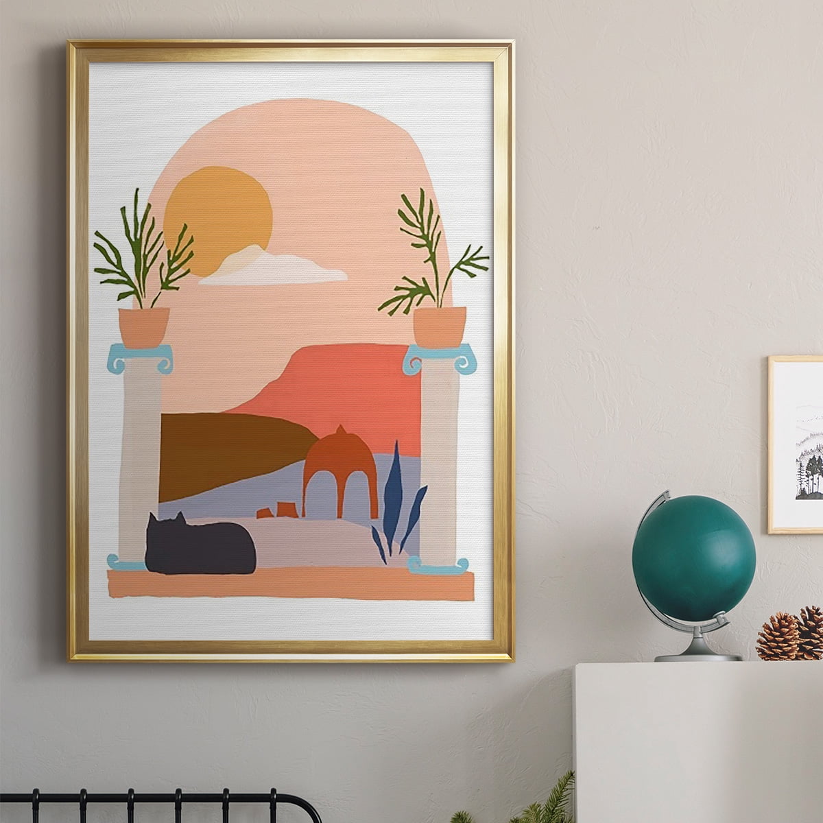 Paper Scene IV Premium Framed Print - Ready to Hang