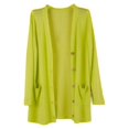 thumbnail image 1 of Minnieouse Abrigo de moda chal de punto chaqueta de verano DIY Prop dulce regalo ropa de mujer de larga duración ropa al aire libre cárdigan Abrigos y chamarras Amarillo, 1 of 6