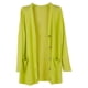 thumbnail image 2 of Minnieouse Abrigo de moda, chal de punto, chaqueta de verano, dulce regalo, ropa de mujer de larga duración, mano de obra fina, cárdigan suelto Abrigos y chamarras Amarillo, 2 of 6