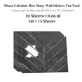 thumbnail image 2 of Alwayspon 10 Sheets 3D Wall Tile Stickers Sticker For Kitchen Bathroom Wall 11.4 X 9 Inch Dark Green, 2 of 8