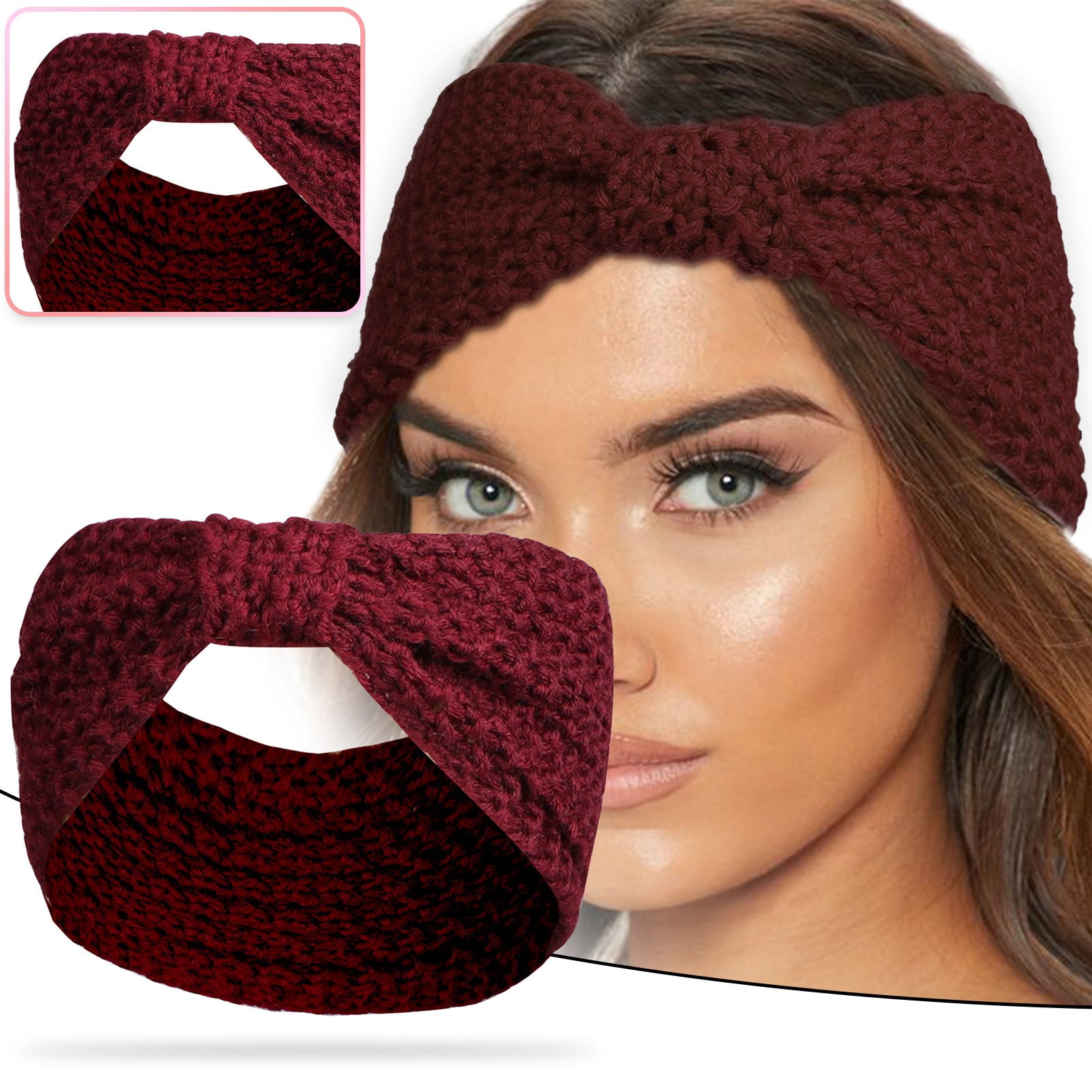 Hairdressing Band, Ladies Headwear Protection, Warm Knitting Handmade  Fashion Sports Hair Band, Birthday And Christmas Headband Gifts For Mother  And Girlfriend - Walmart.com