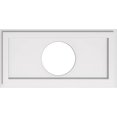 thumbnail image 2 of Ekena Millwork CMP24X12RE-07000 7 in. ID x 8.25 in. Rectangle Architectural Grade PVC Contemporary Ceiling Medallion, 2 of 4
