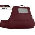 thumbnail image 6 of Standard+ Husband Pillow Aspen Edition Arizona Maroon Cover Pillowcase, Soft Easy-Care Wash Fabric Designed, Two-Sided Reversible Fabric, Big Long Zipper for Remove, Perfect Fit for Reading Bed Rest, 6 of 9