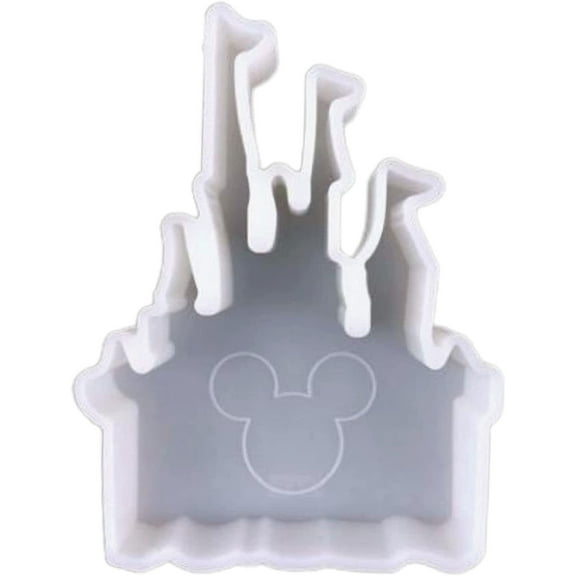 Castle Silicone Mold  Size 4.5" Wide x 6" Long x 1" Deep  Small Castle Design for Freshie, Soap, Resin, Candles
