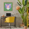 thumbnail image 3 of Stupell Industries Eclectic Exotic Boho Tiger Face Gold Floating Frame Canvas Art, 25 x 25, by Karolina Sato, 3 of 8
