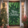 thumbnail image 2 of Decorative Design Christmas Banner Green Fir Golden Stars Merry Celebration for Holiday Party Indoor Decoration Winter Festivities, 2 of 9