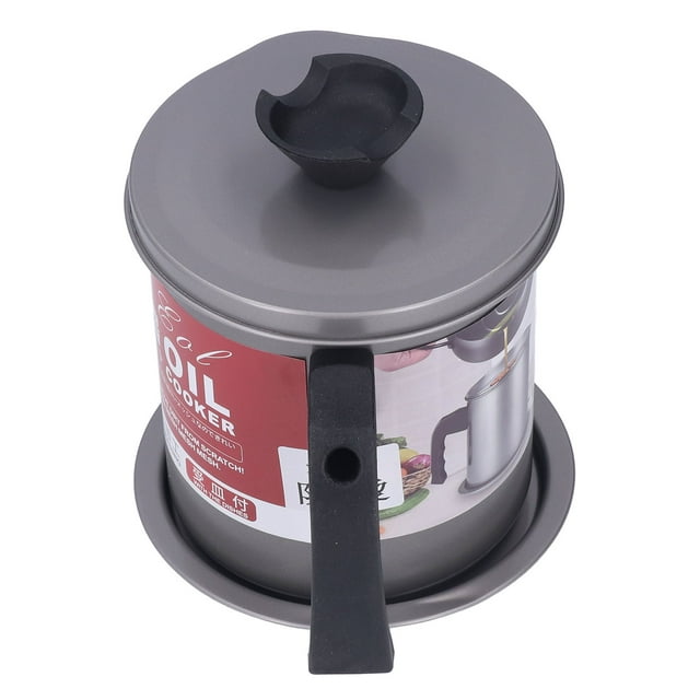 EOTVIA Récipient à Huile Récipient à Graisse de Bac, Récipient à Graisse 1.4L Filtre à Huile à Double Usage Récipient à Huile de Cuisson Durable Robuste