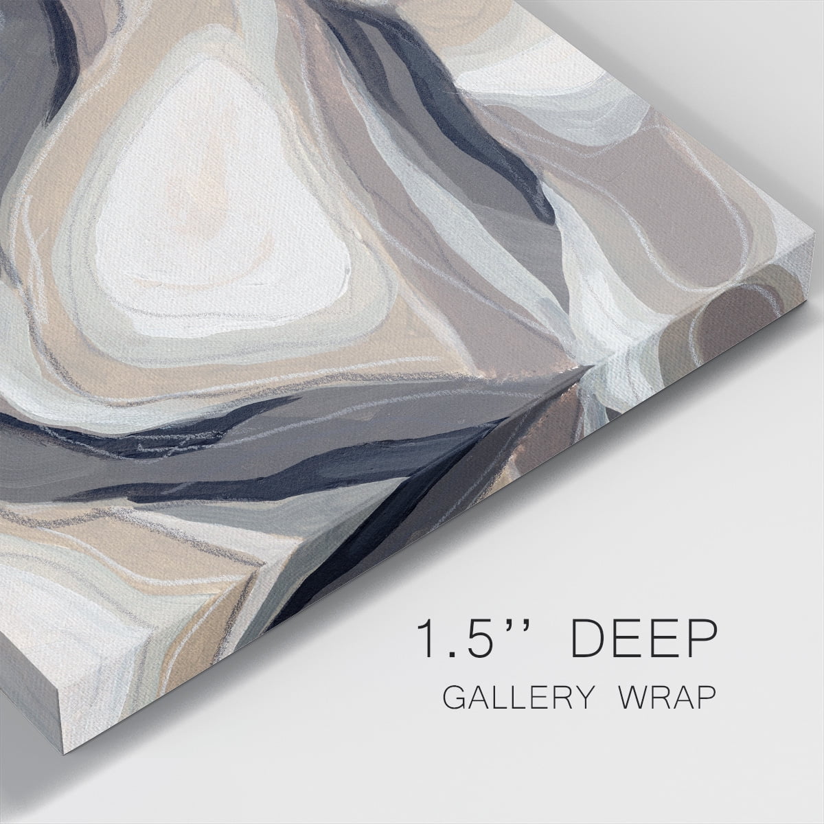 Wexford Home Stone Ripple II-Premium Gallery Wrapped Canvas, 40" x 40" - Ready to Hang
