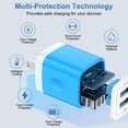 thumbnail image 5 of USB Charger Block, 3 Pack USB Wall Charger with 6FT Type C Charger Cable Cord USB-C Charging Cable, Dual Port Phone Charger Android Fast Charging Block USB Plug Adapter USB Charging Block, 5 of 7