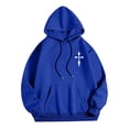 thumbnail image 5 of MHFRRA Sudadera con Capucha y Estampado Gráfico de Moda para Uso Informal y Actividades Al Aire Libre Azul, 5 of 5